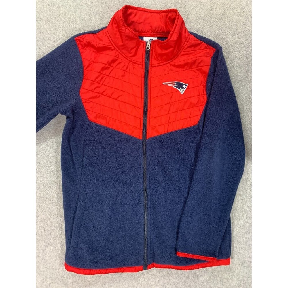 New England Patriots NFL Team Apparel 1/4 Zip Pullover (Youth XL‎ 14/16) Blue